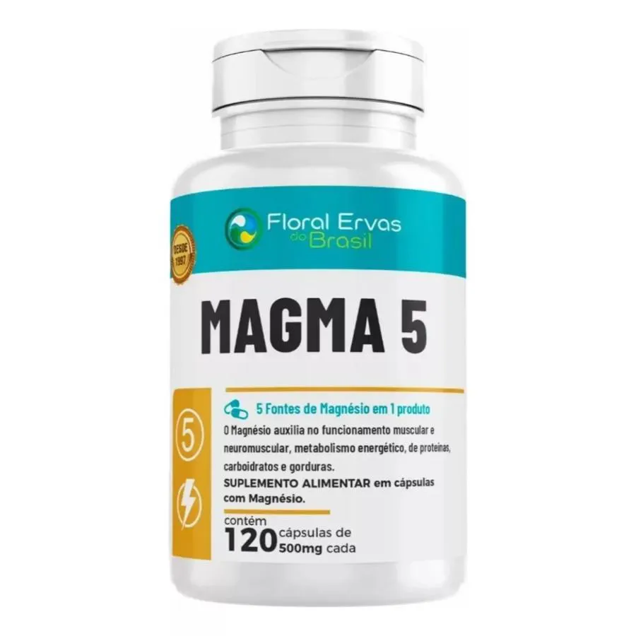 Magma 5 500mg 120 cápsulas - Floral Ervas