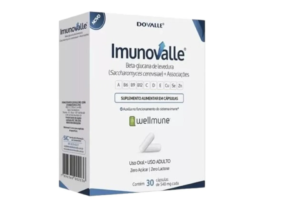 Imunovalle C/30 cápsulas sem Sabor
