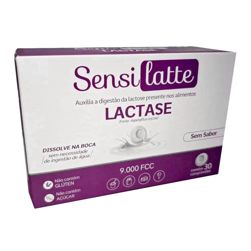 Sensilatte Lactase sem Sabor 9000fcc 30 comprimidos - Prati
