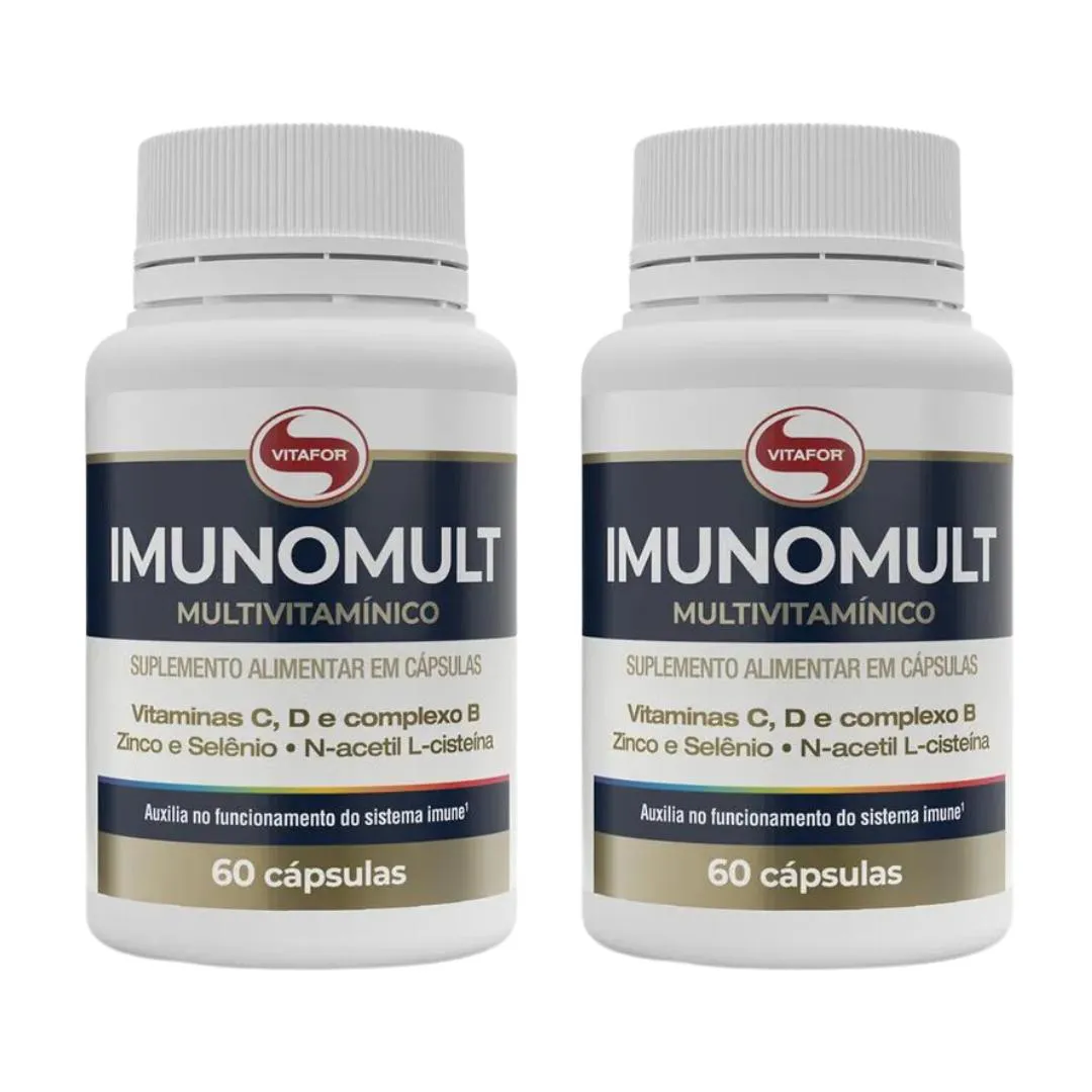 Kit 2 Imunomult Multivitamínico - 60 cápsulas - Vitafor