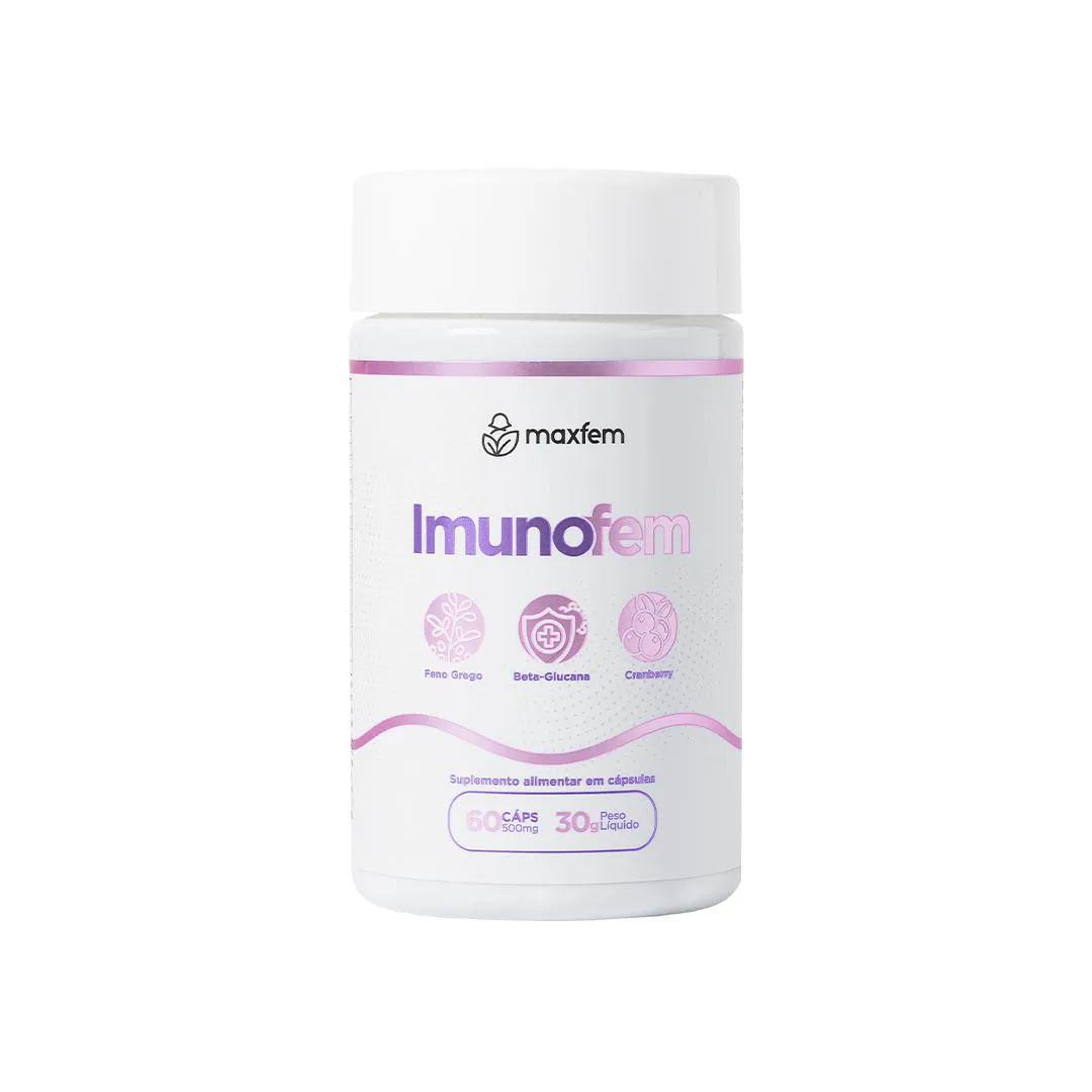 Imunofem - Suplemento Natural para Saúde Íntima Feminina - Maxfem