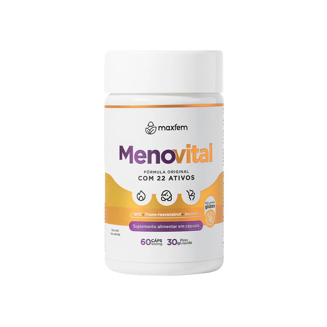 Menovital - Alívio Natural Dos Sintomas da Menopausa e Equilíbrio Hormonal - Maxfem