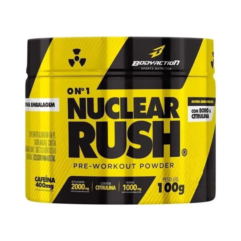 Nuclear Rush Pré - Treino (100g) - Sabor: Uva