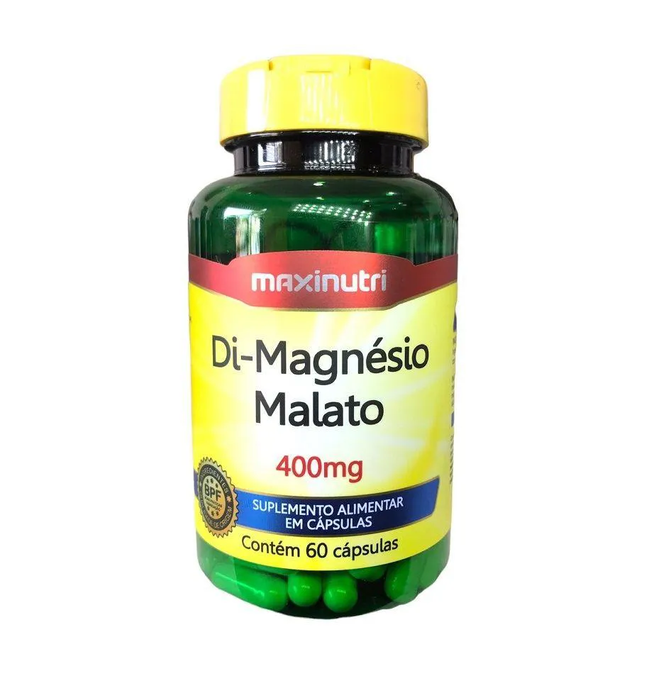 Di - Magnésio Malato 400mg (60 cápsulas) - Padrão: Único
