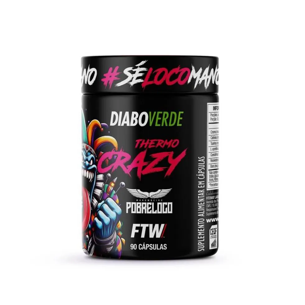 Diabo Verde Thermo Crazy (90 cápsulas) - Padrão: Único