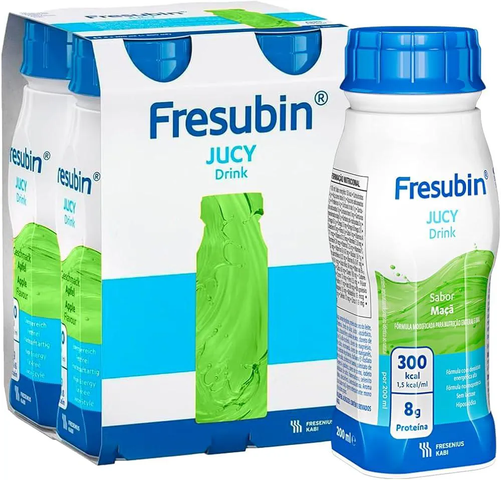 Kit 4 Fresubin Jucy Drink Maça 200ml