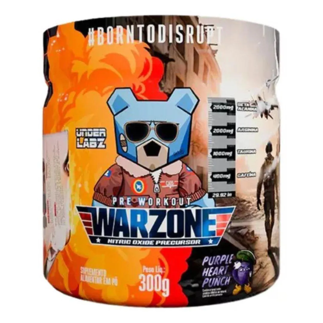 Pré Treino Warzone Purple Heart 300g - Under Labz