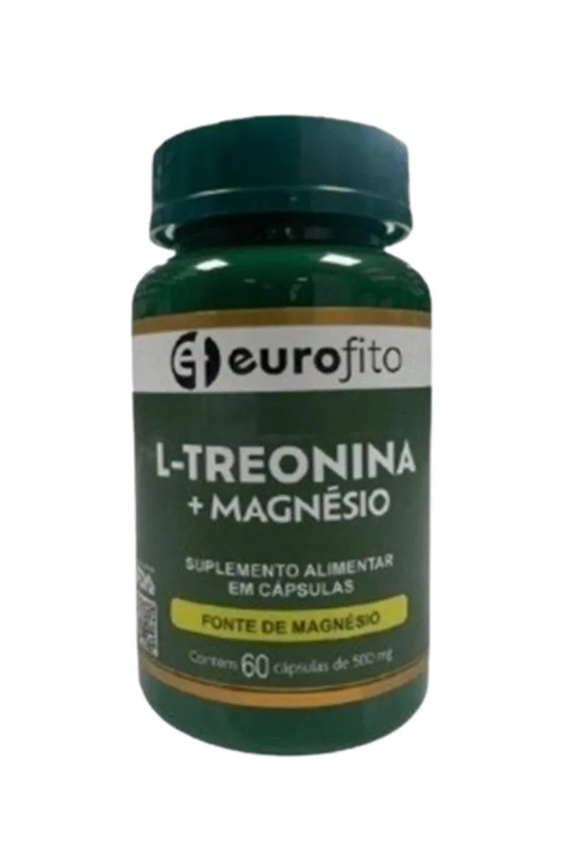 Suplemento Alimentar L-treonina+magnesio 60 cápsulas - Eurofito