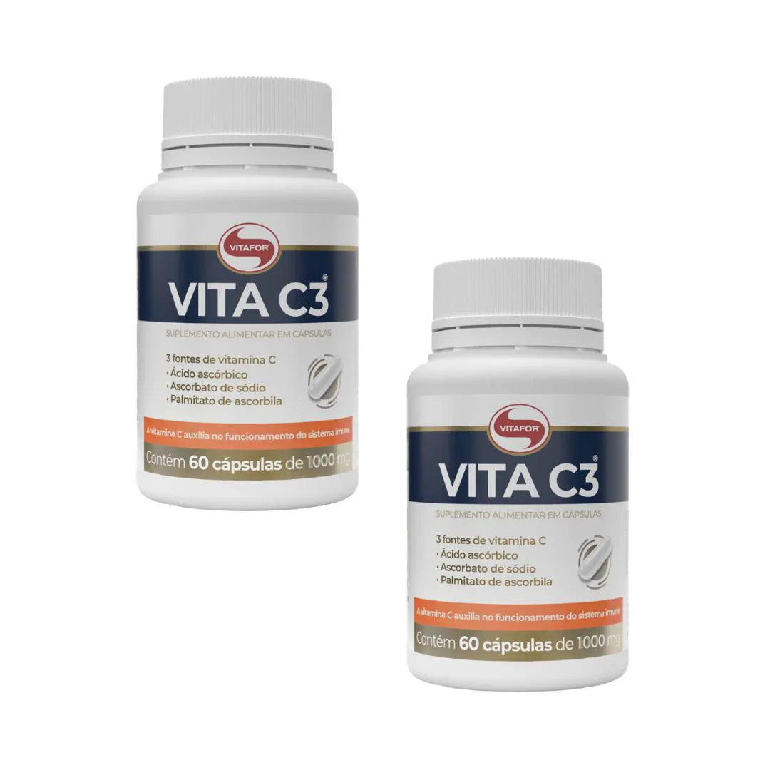 Kit 2 Vita C3 - 60 cápsulas - Vitafor