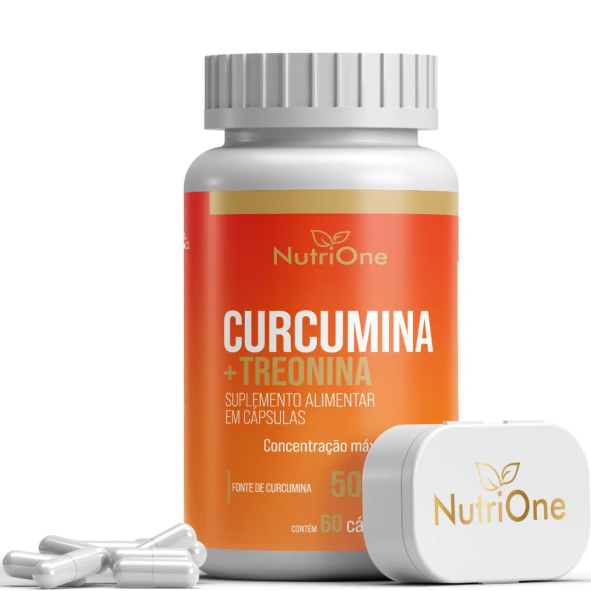 Curcumina 95% (Cúrcuma Longa) + L-Treonina 60 Caps - Nutrione