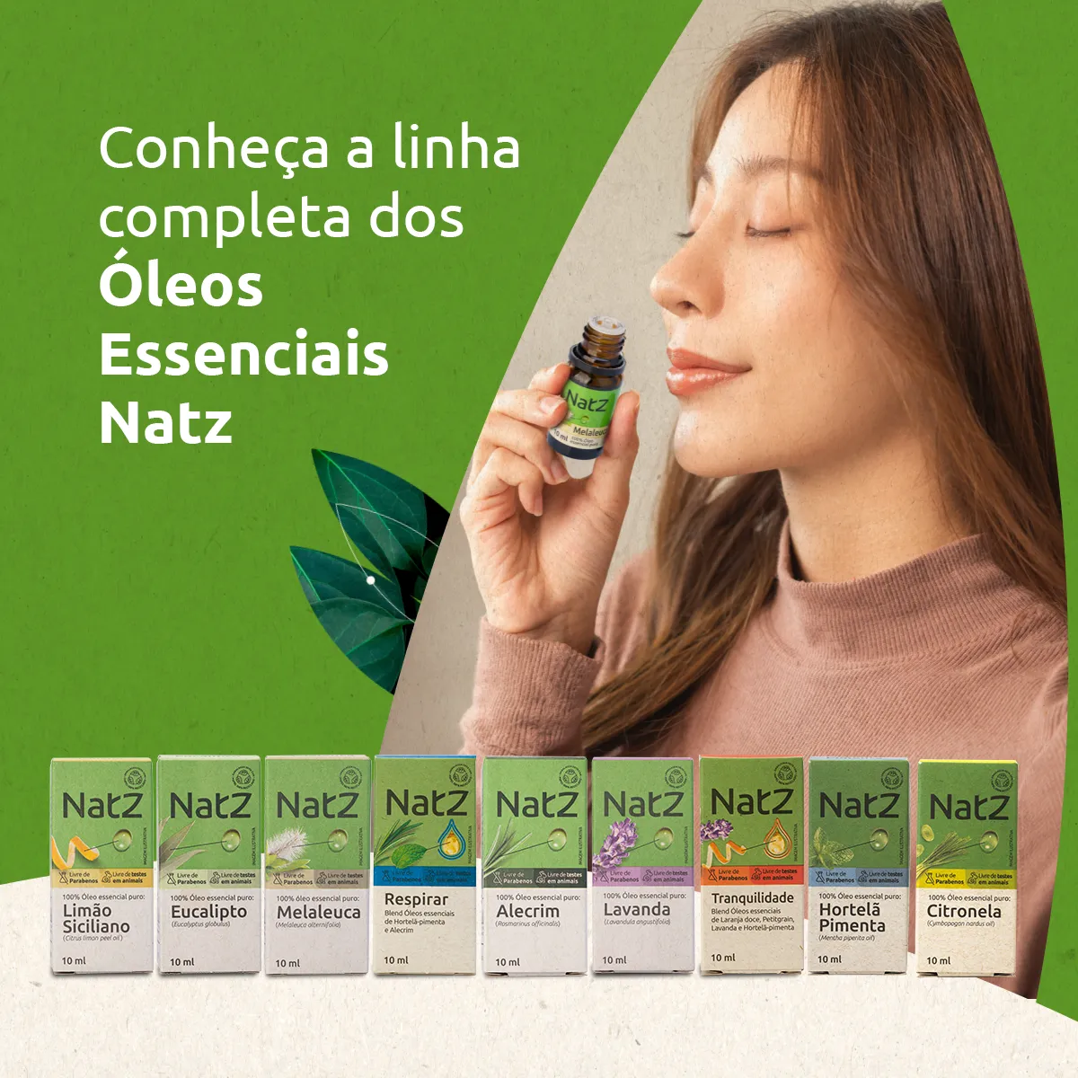 Óleo Essencial Natz Hortelã Pimenta 10ml
