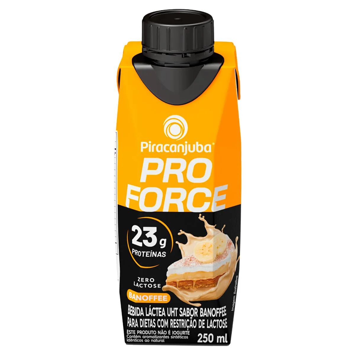 Bebida Proteica Piracanjuba ProForce Banoffee 23g Proteínas Zero Lactose 250ml