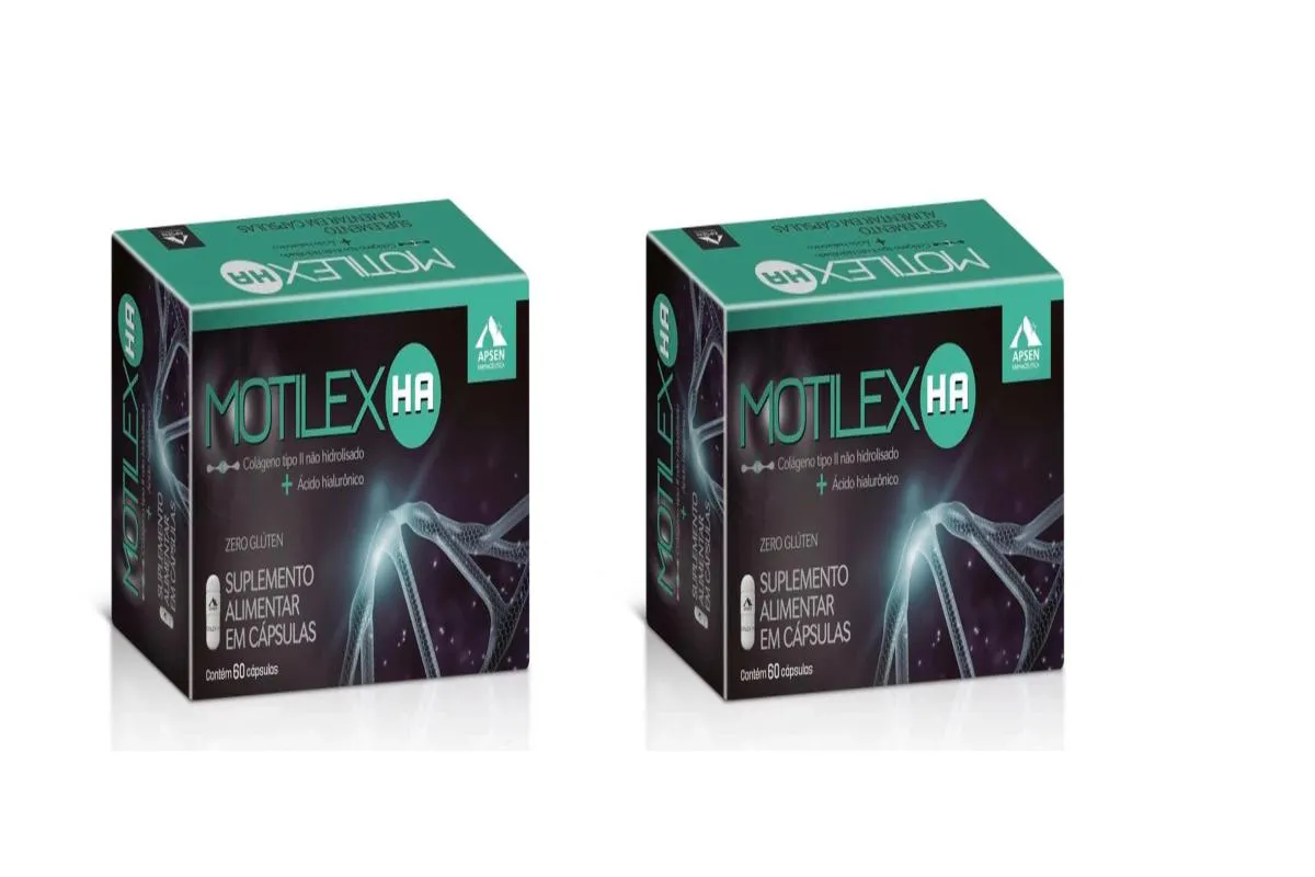 Kit 2 Motilex Ha Apsen Colágeno Tipo 2 + Ácido 60cp