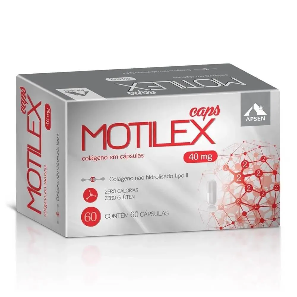 Suplemento Apsen Motilex cápsulas Colágeno Tipo 2 60cps