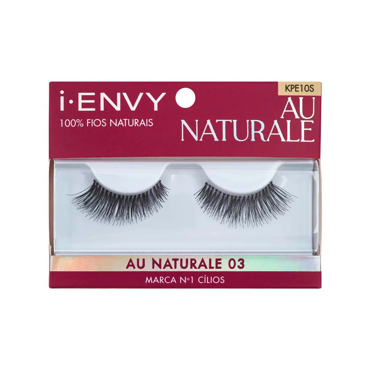 Cílios Postiços Kiss NY I-Envy Au Naturale 03 1 par