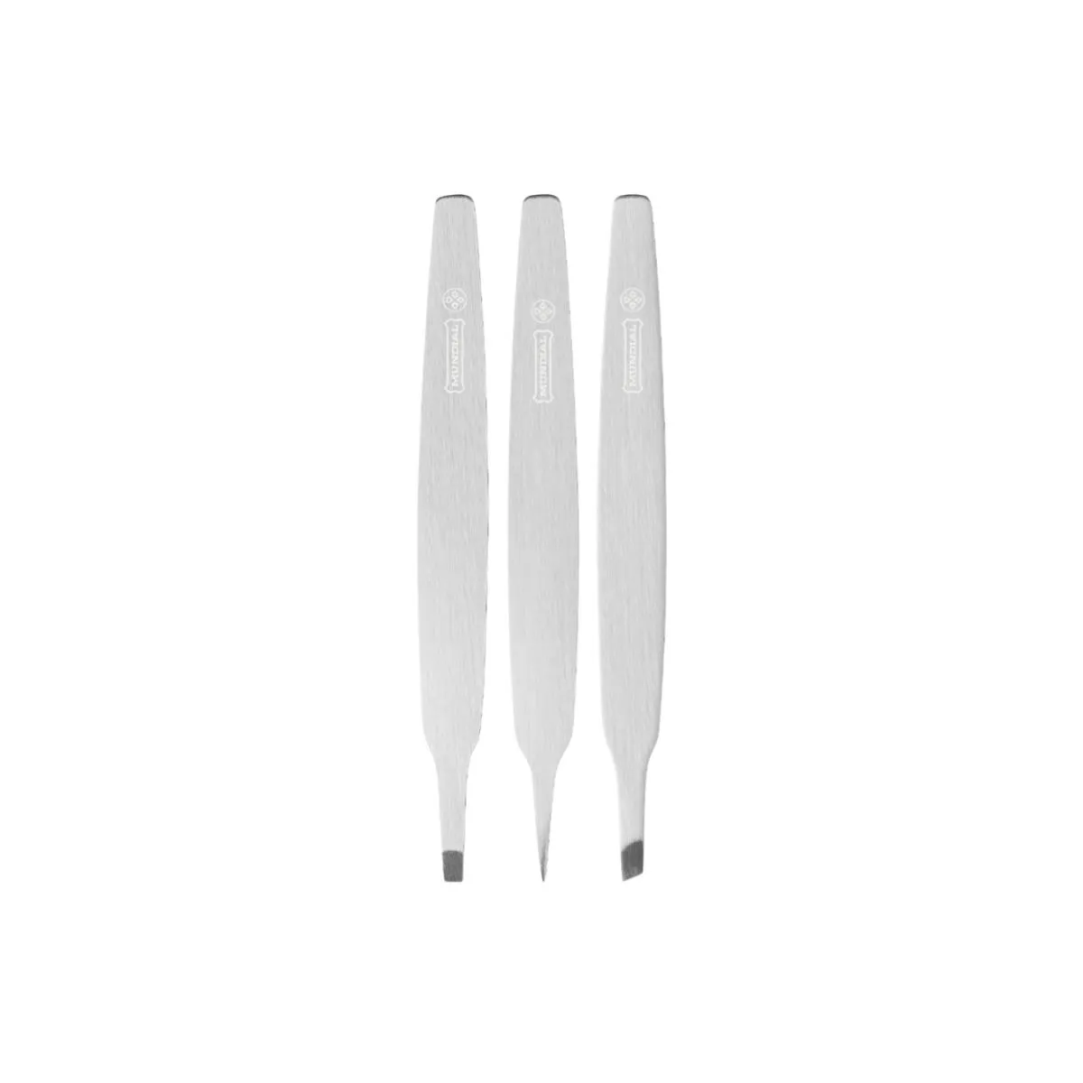Kit 6 Pinças de Sobrancelha Bc-394 Profissional Aço Mundial