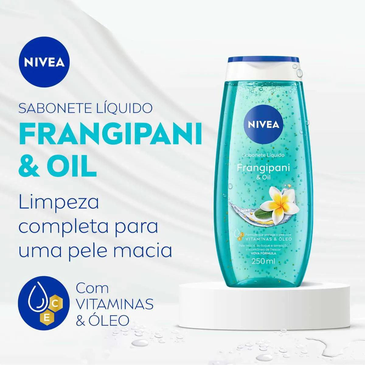 Sabonete Líquido Nivea Frangipani & Oil com 250ml