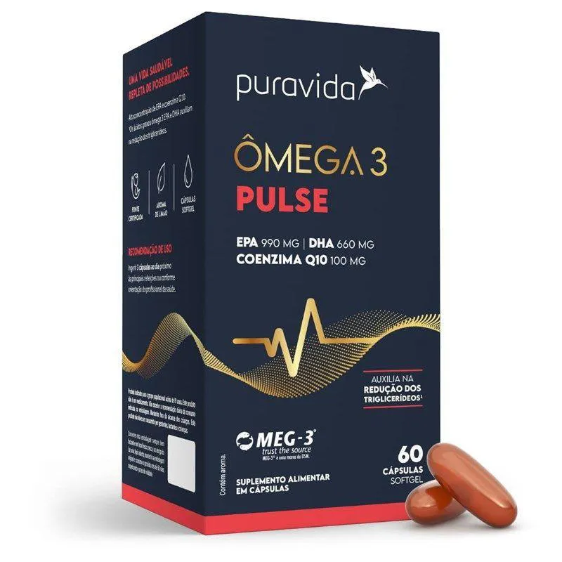 Pura Vida Omega Pulse C/60 cápsulas