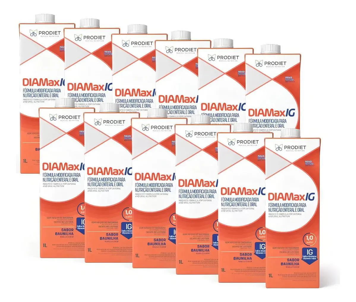 Kit 12 Diamax Ig Baunilha - Tetrapak 200ml