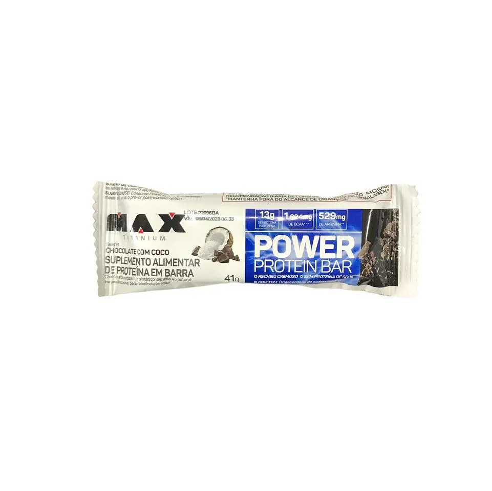 Power Protein Bar (41g) - Sabor: Chocolate C/ Coco