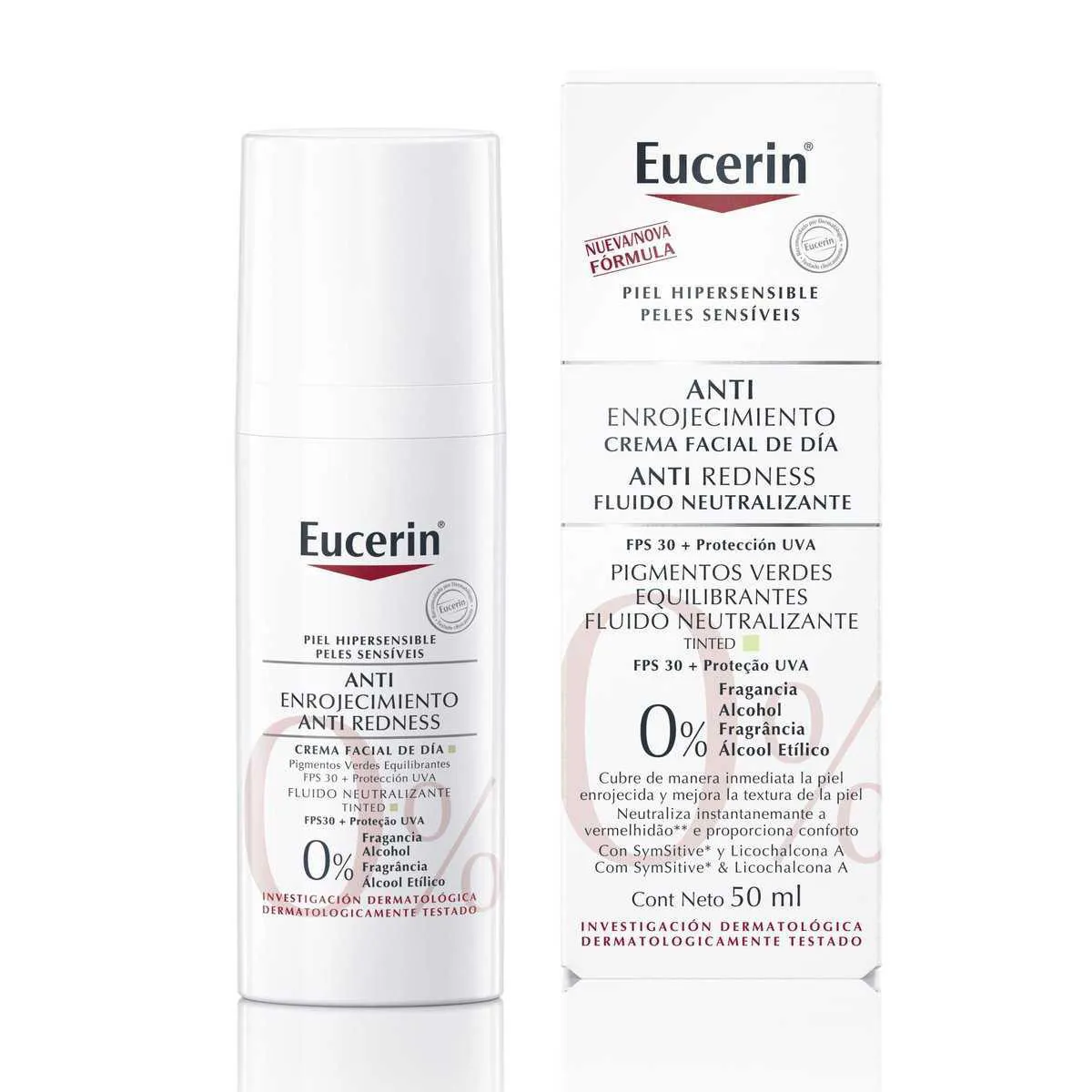 Fluído Neutralizante FPS 25 Eucerin Antiredness Tinted - 50ml