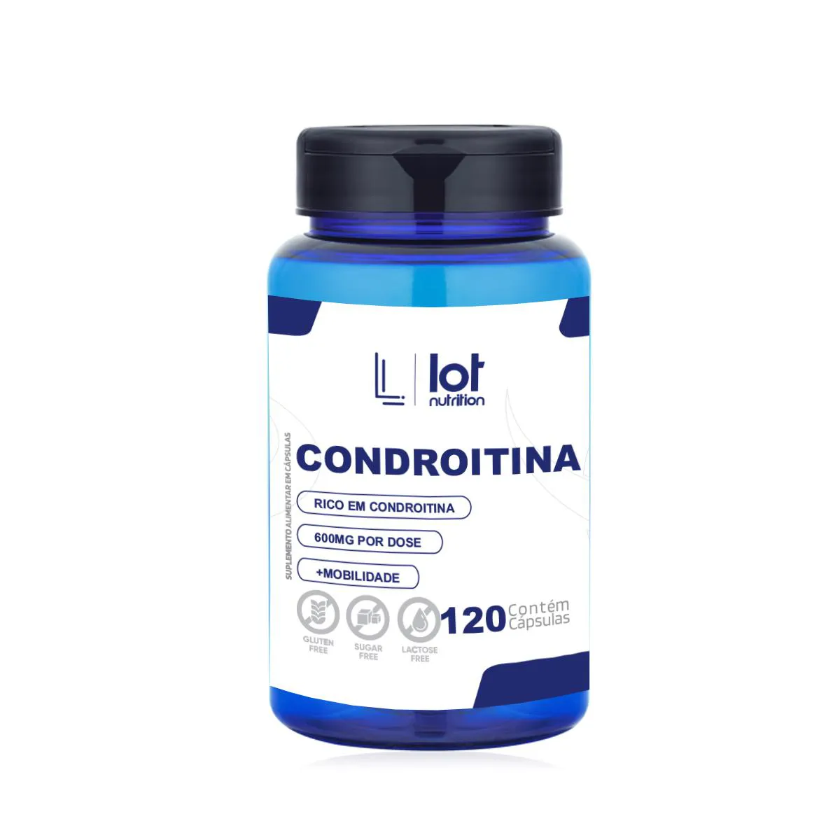 Condroitina 600mg 120 cápsulas Cartilagem Articulação Mobilidade