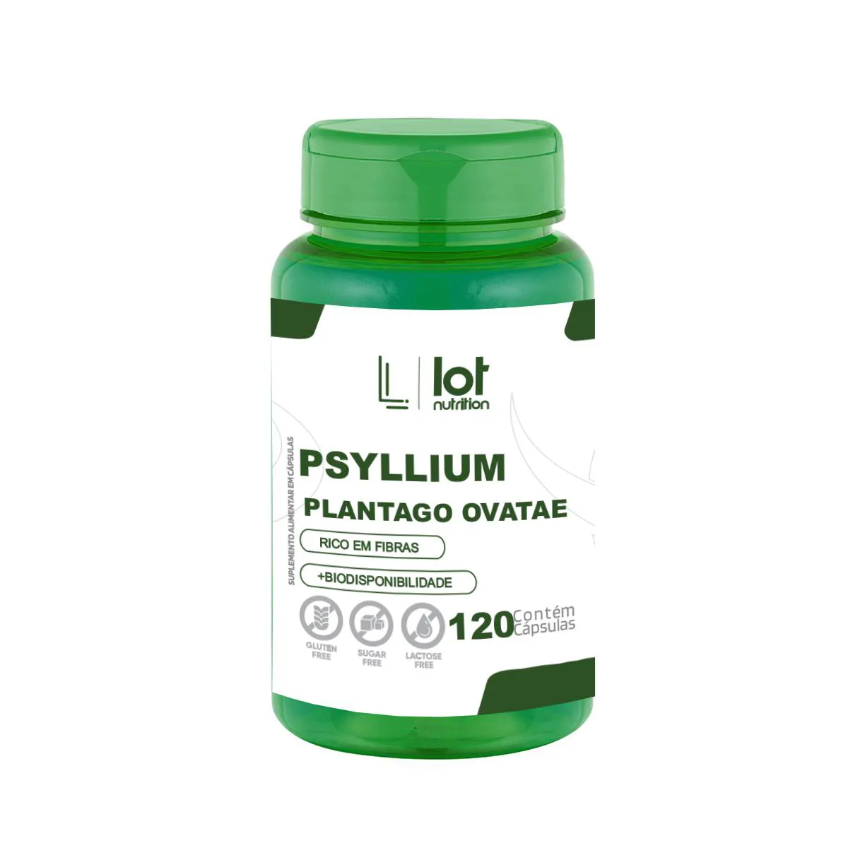 Psyllium 500mg 120 cápsulas