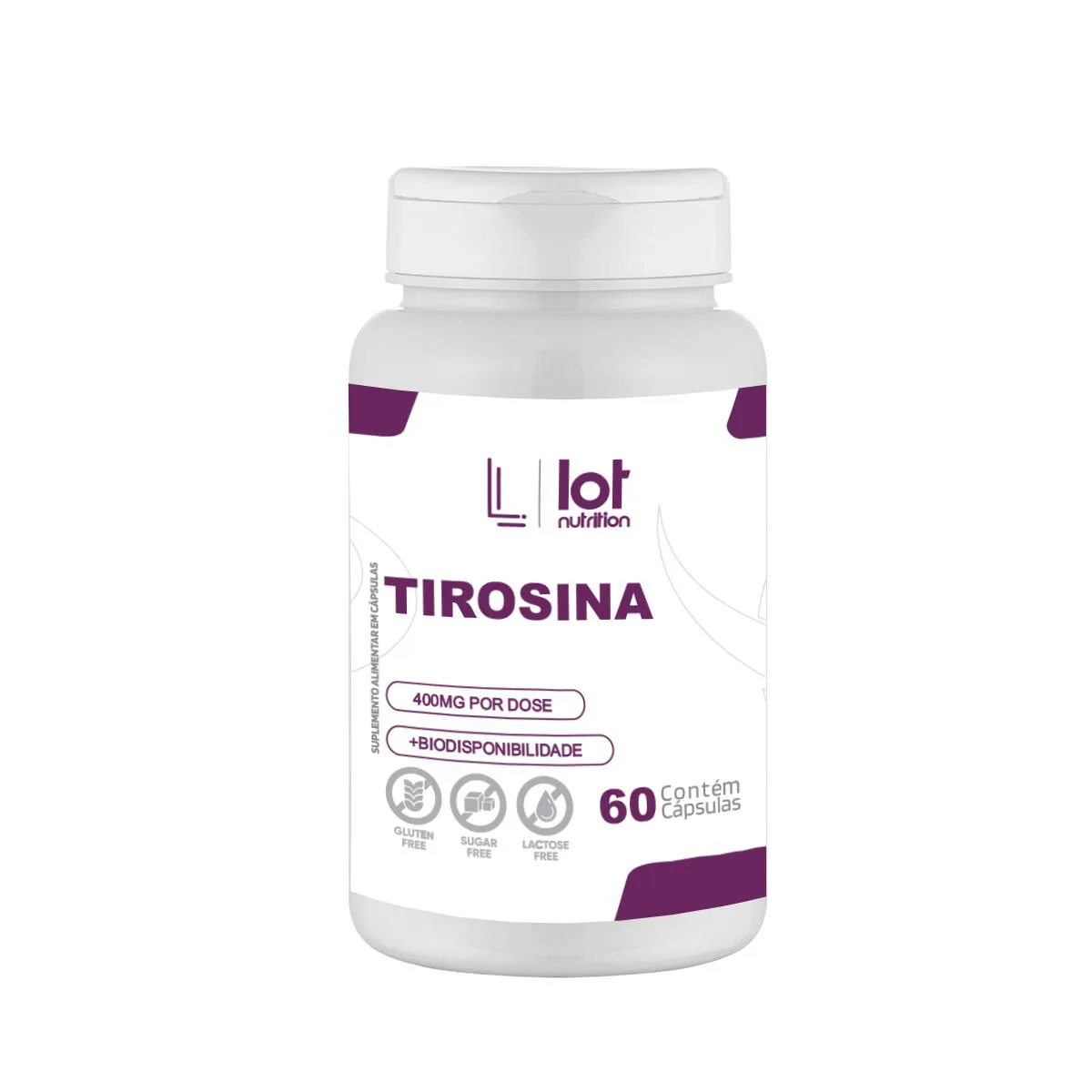 Tirosina 400mg 60 cápsulas