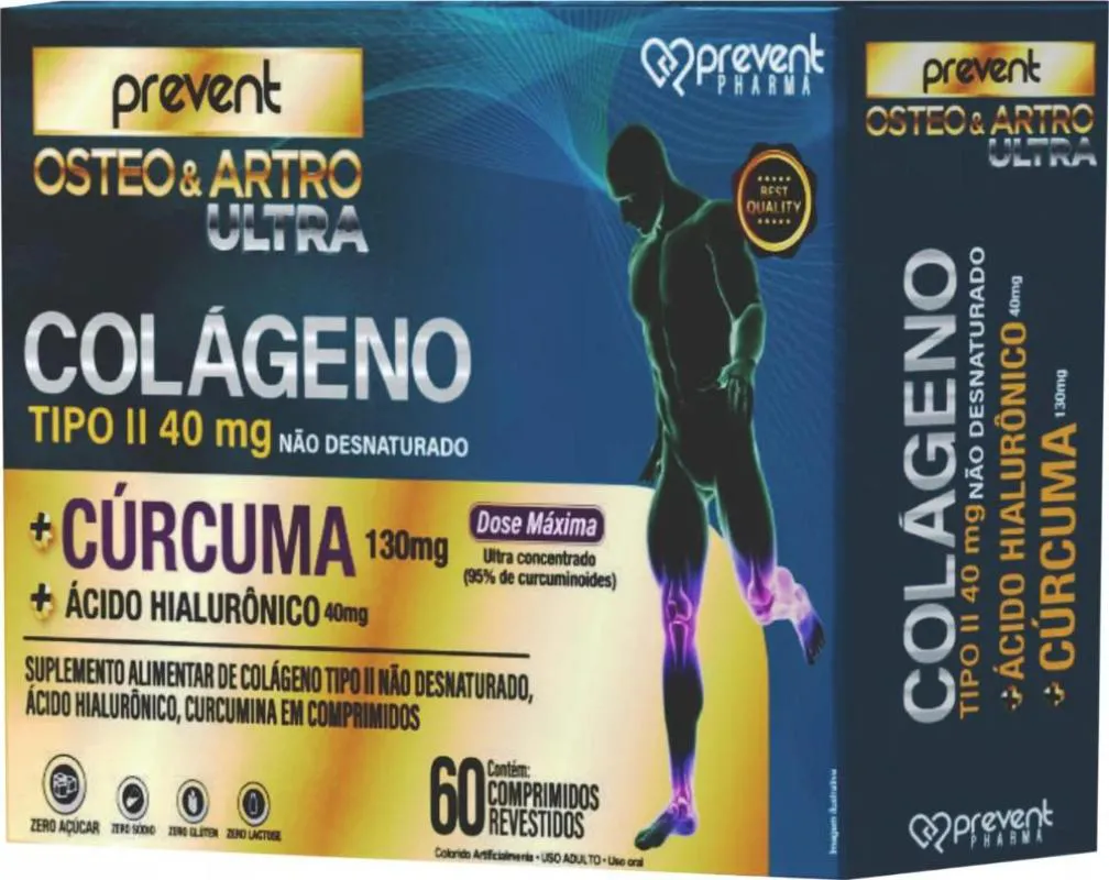 Kit 2x Osteo Artro Move Condro Gluco 60 sachês Laranja Prevent