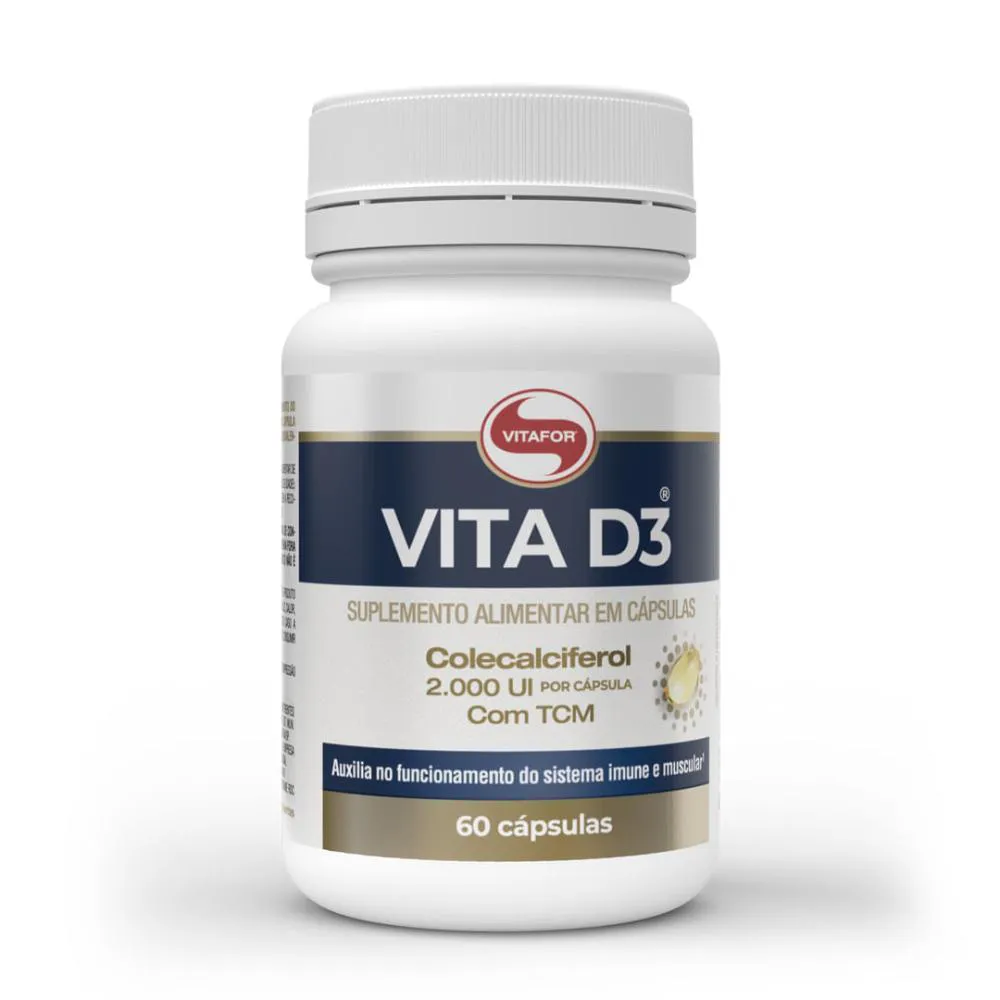 Vita D3 Colecalciferol 2000ui 60cap Vitafor