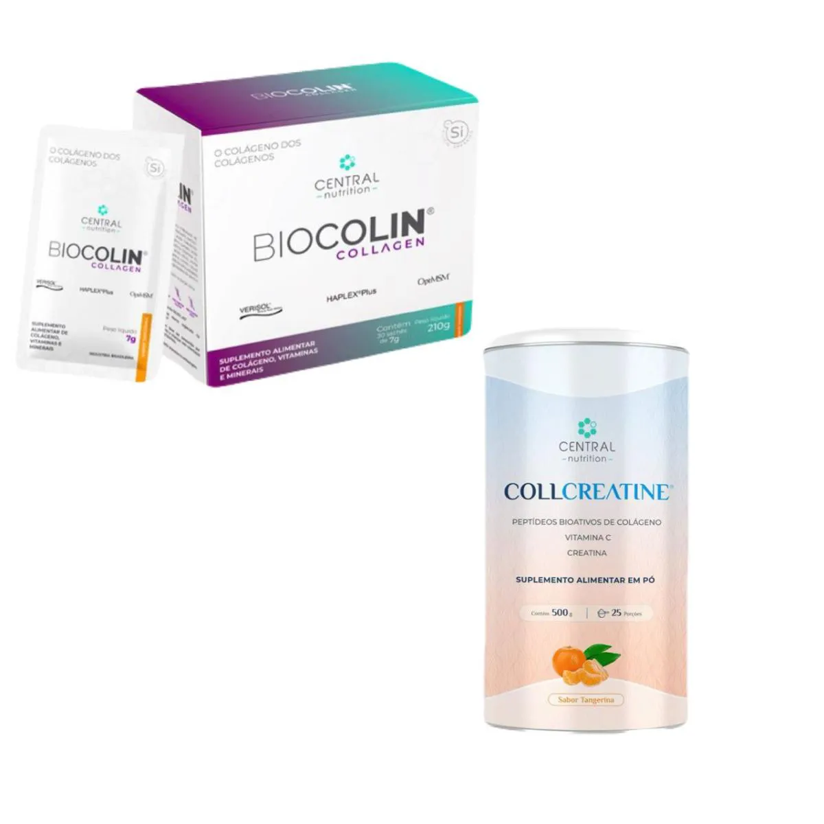 Biocolin Collagen+collcreatine - Tangerina - Central Nutrition