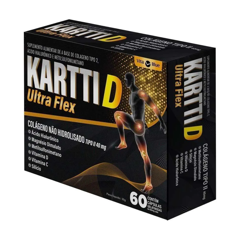 Kartti D Ultra Flex Colágeno Tipo Ii Vita Blue 60 cápsulas