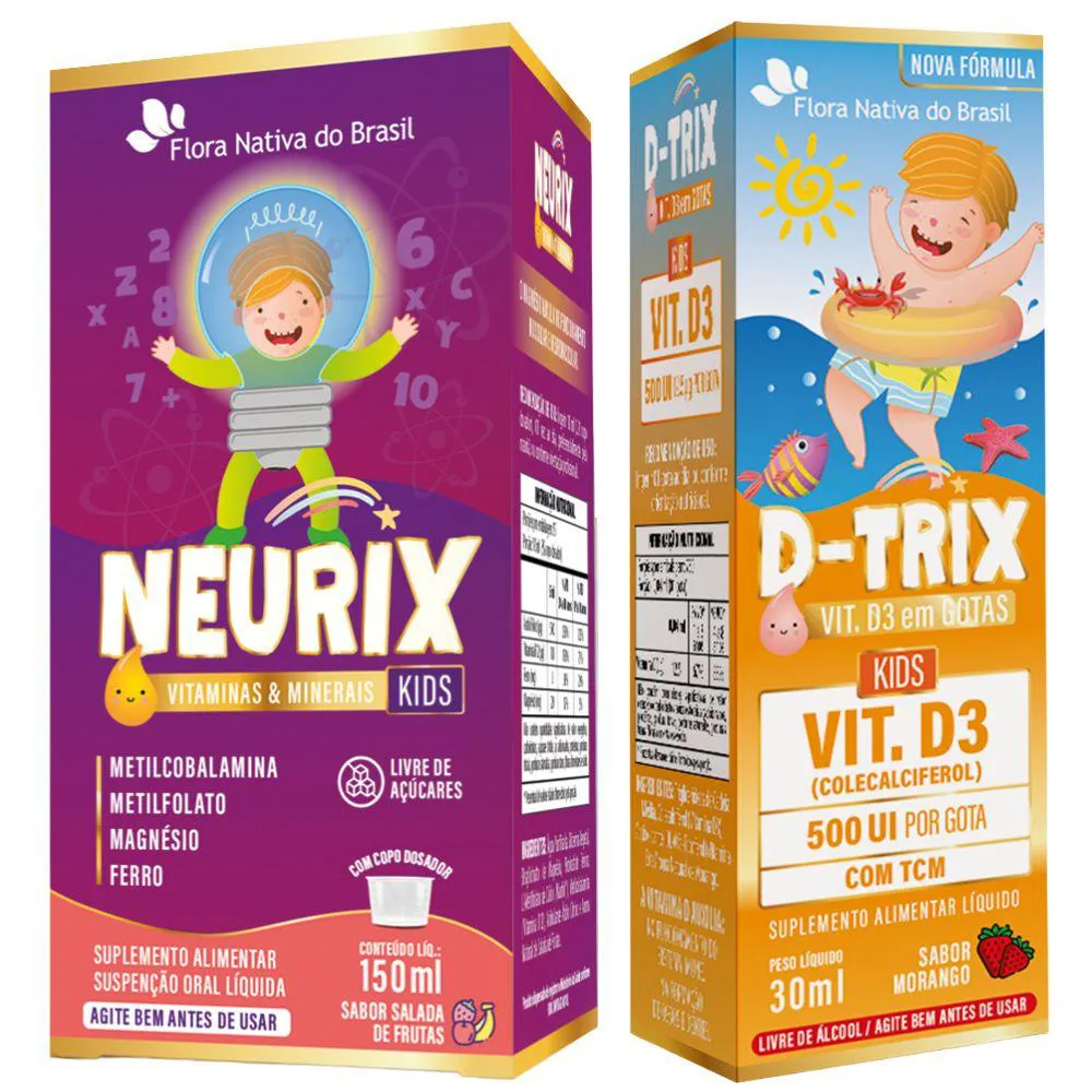 Kit Neurix + D-trix - Flora Nativa Salada de Frutas
