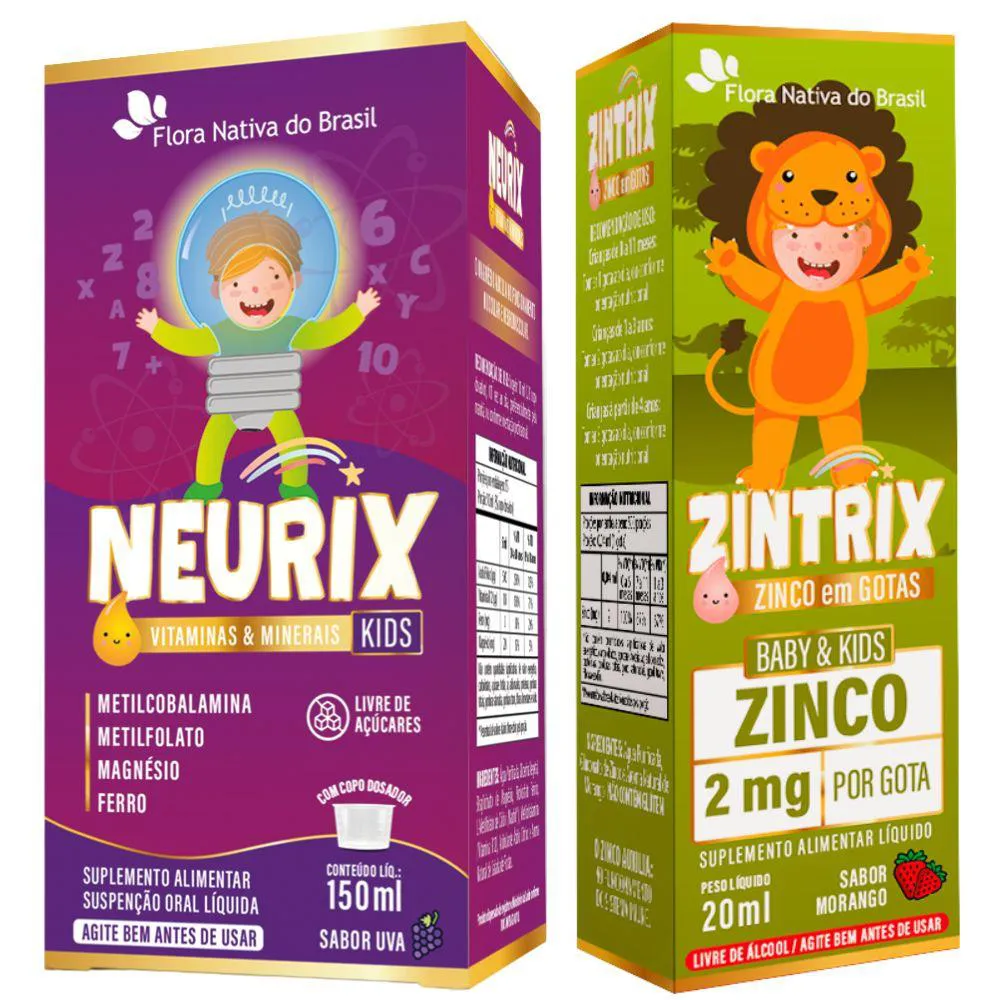 KIT NEURIX + ZINTRIX - FLORA NATIVA UVA