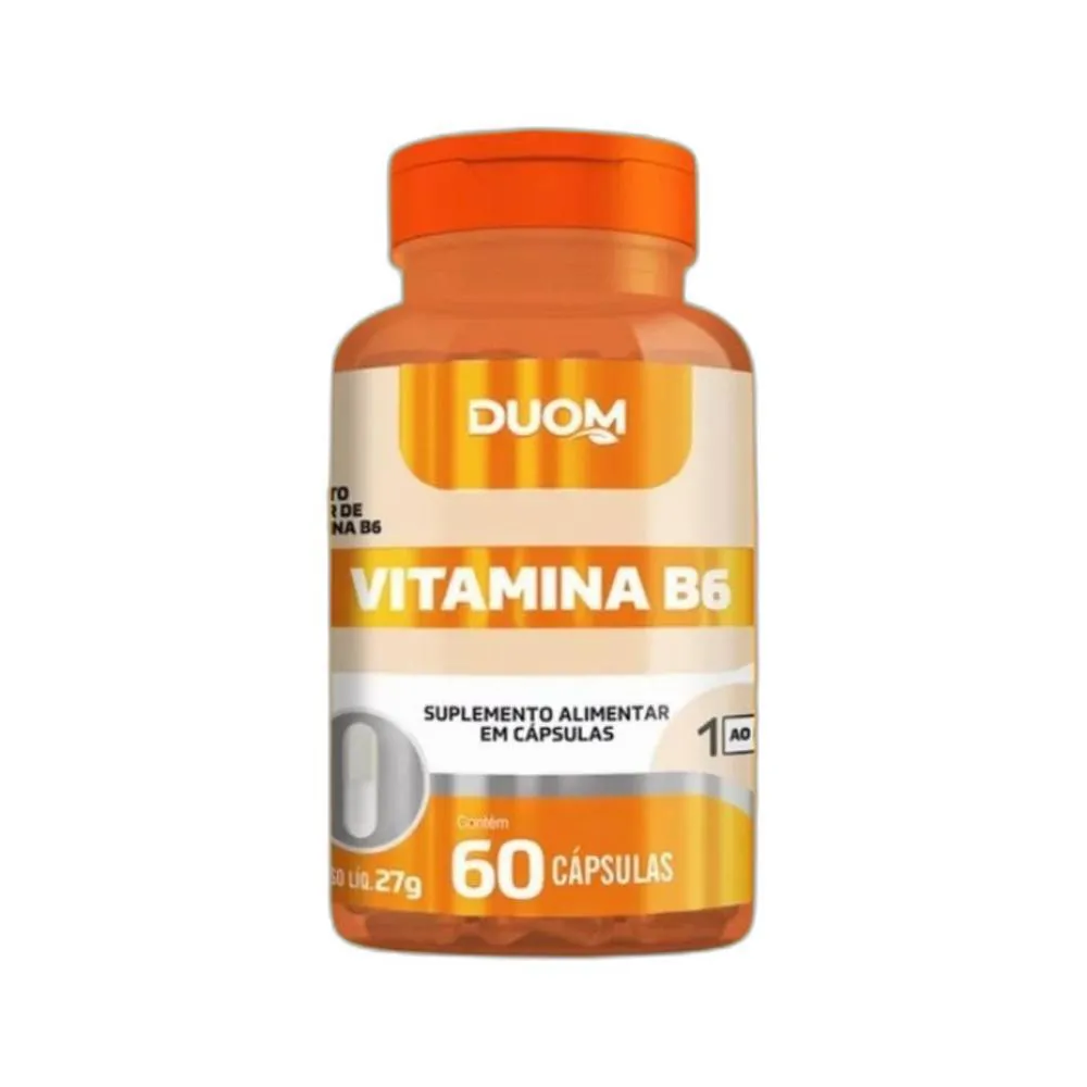 Suplemento Alimentar Vitamina B6 60 Cps - Duom
