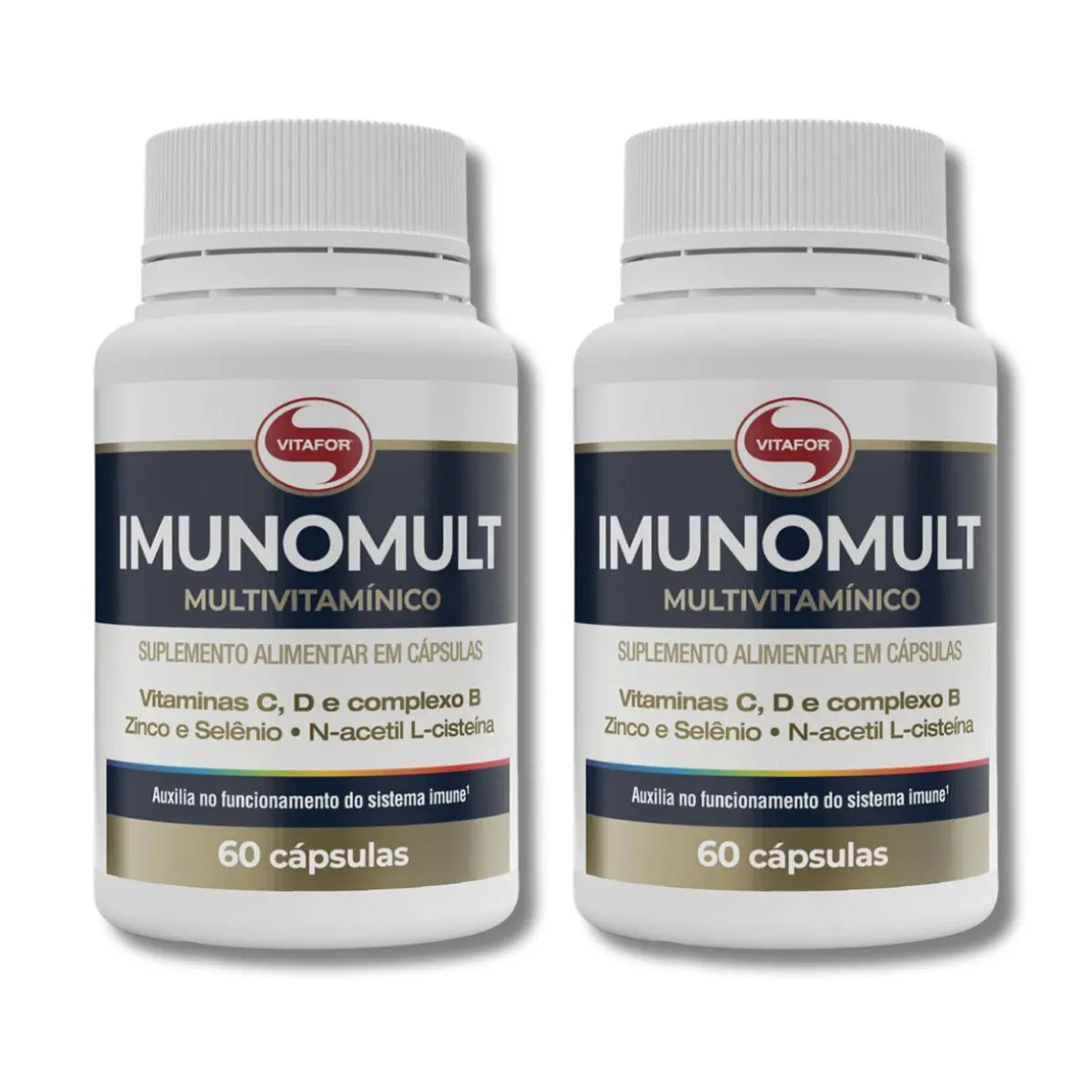Kit 2 Imunomult Multivitamínico 60 cápsulas Vitafor