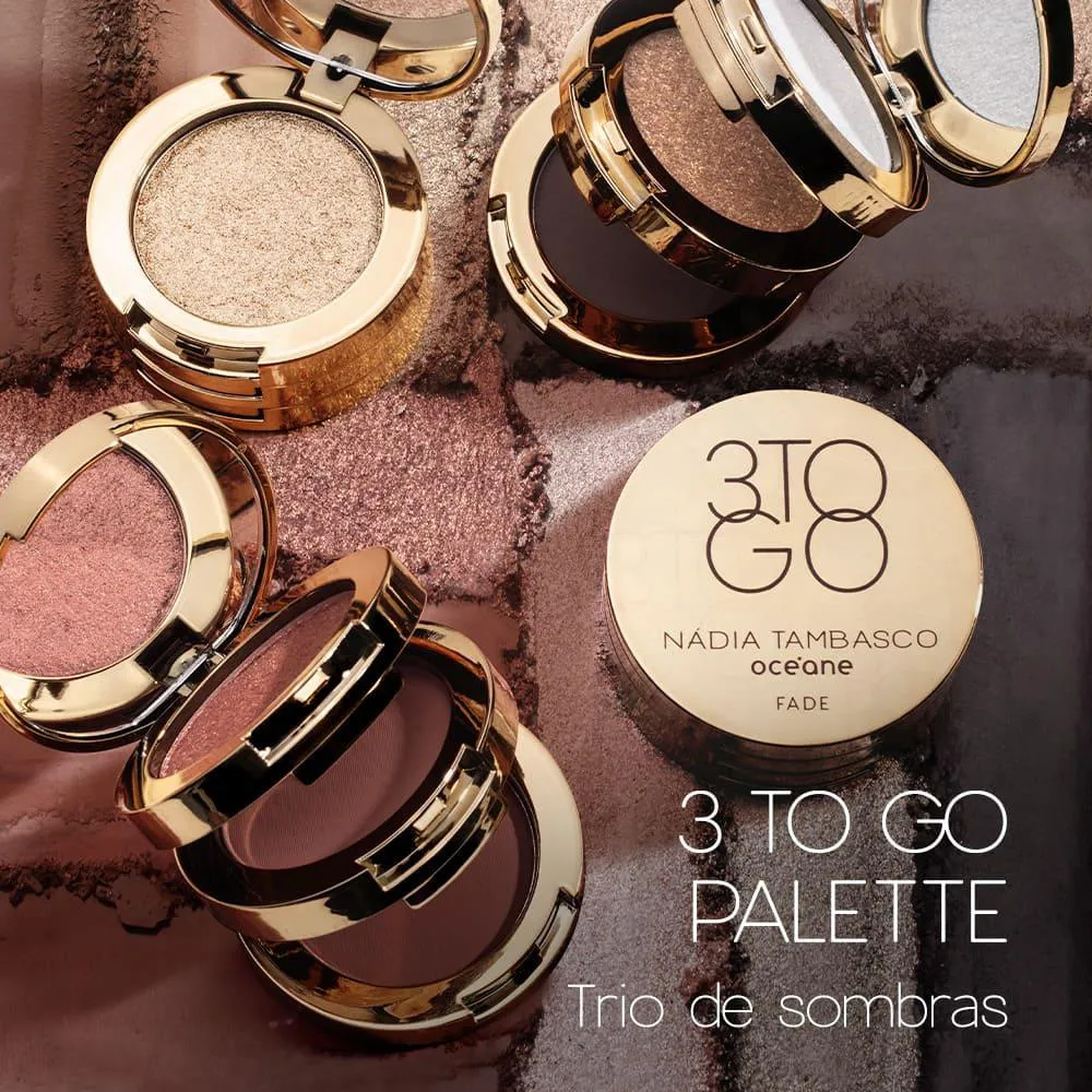 Trio de Sombras Nádia Tambasco By Océane - 3 To Go Palette Jewel 7,8g