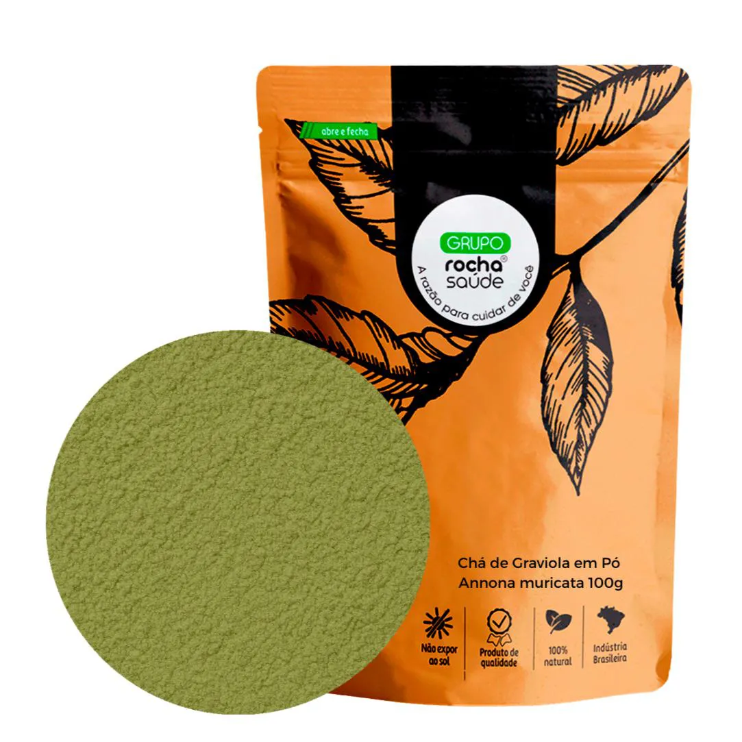 Chá de Graviola em Pó Annona Muricata 100G