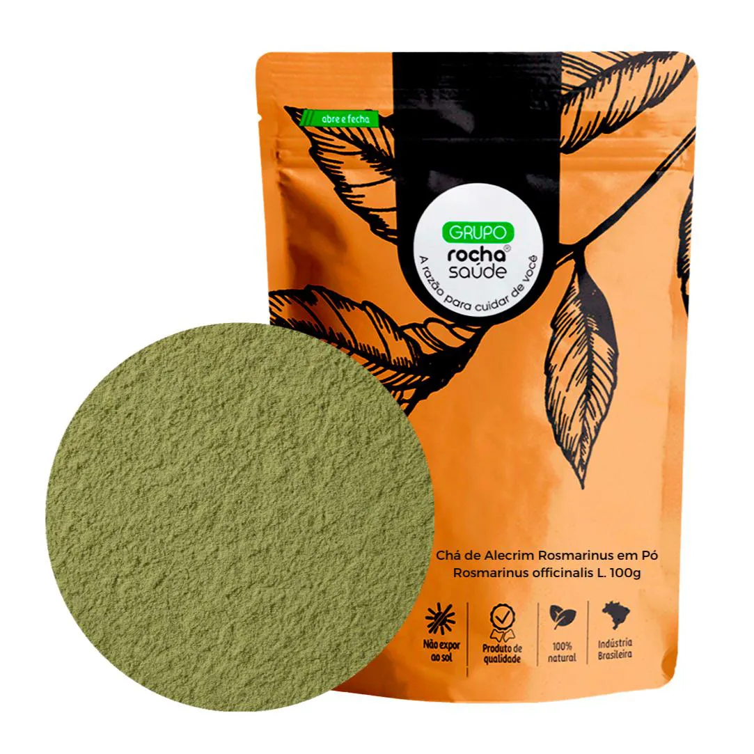 Chá de Alecrim Rosmarinus em Pó Rosmarinus Officinalis L. 100G