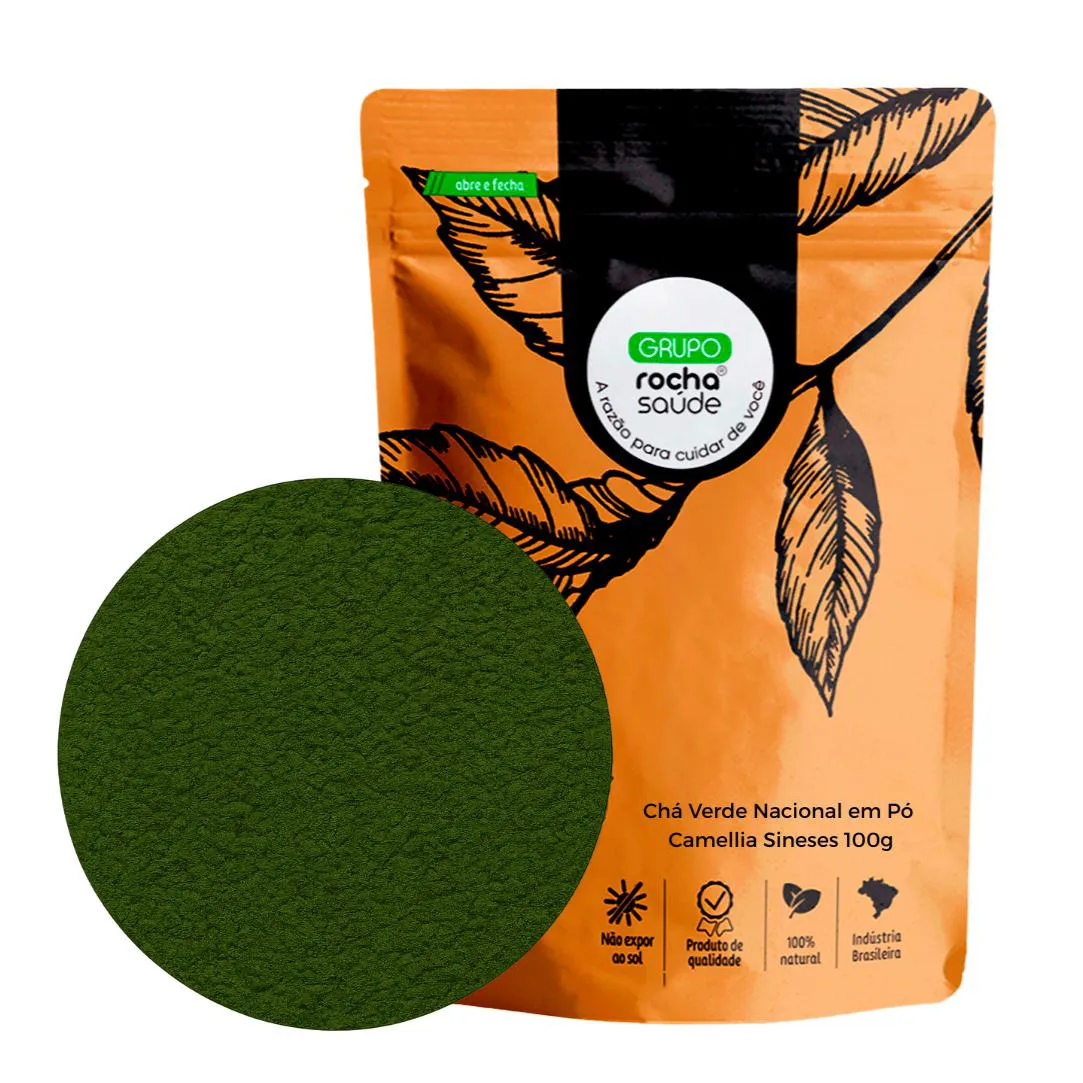 CHá VERDE NACIONAL EM Pó CAMELLIA SINESES 100G