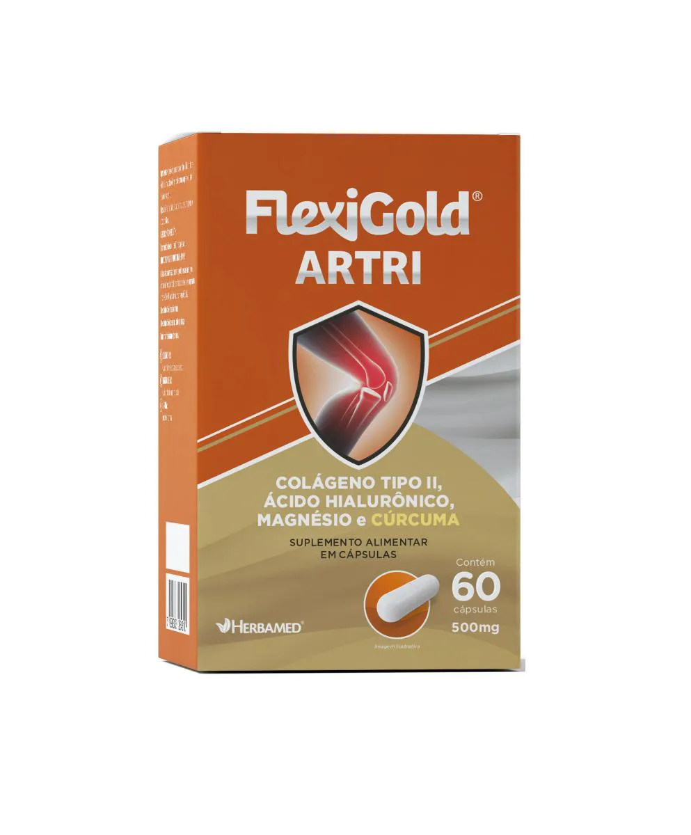 Flexigold Artri Colágeno Tipo 2 60 cápsula 40mg - Herbamed