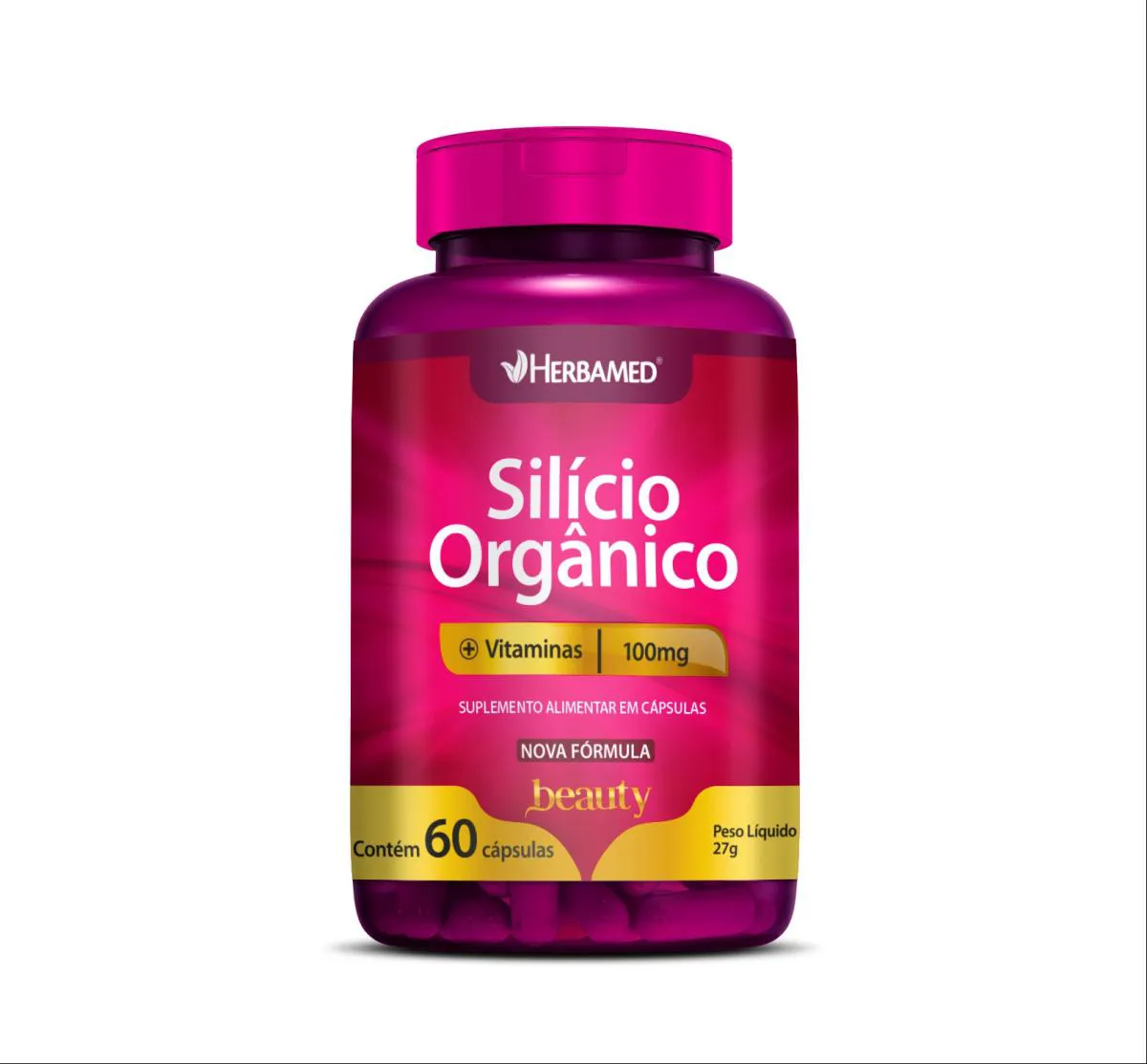 Silício Orgânico + Vitaminas 60 cápsulas - Herbamed Beauty