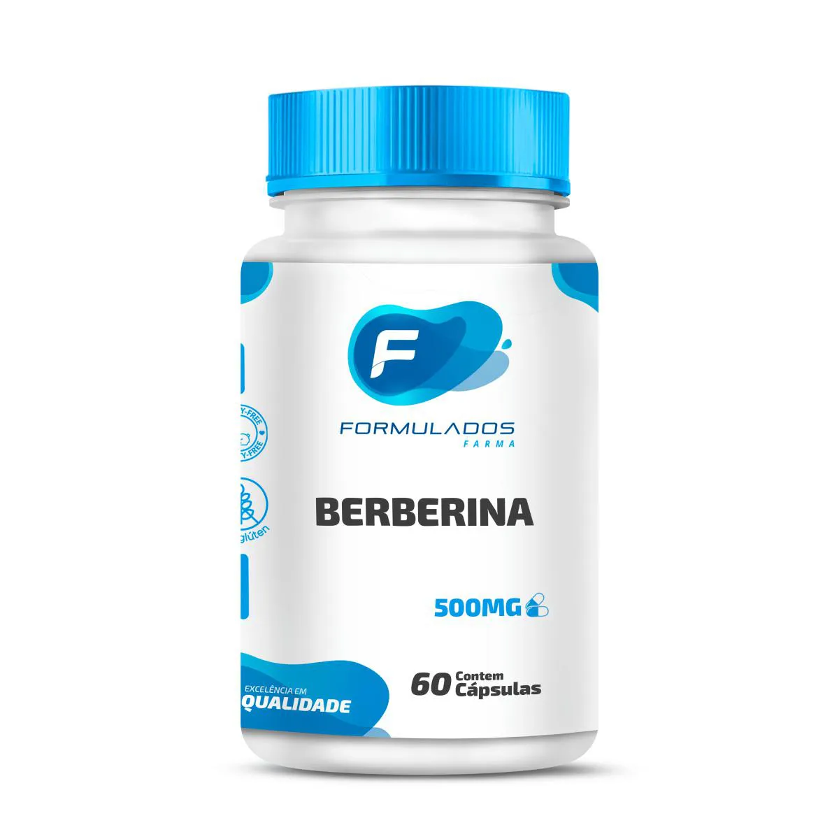 Berberina 500mg 60 cápsulas - Formulados Farma