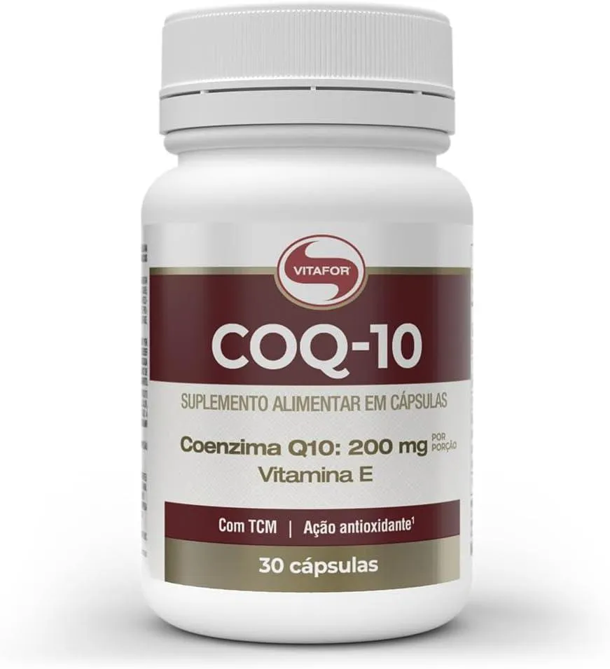 Suplemento Alimentar Coq-10 Vitafor - Coenzima Q10 + Vitamina e - 30Cap