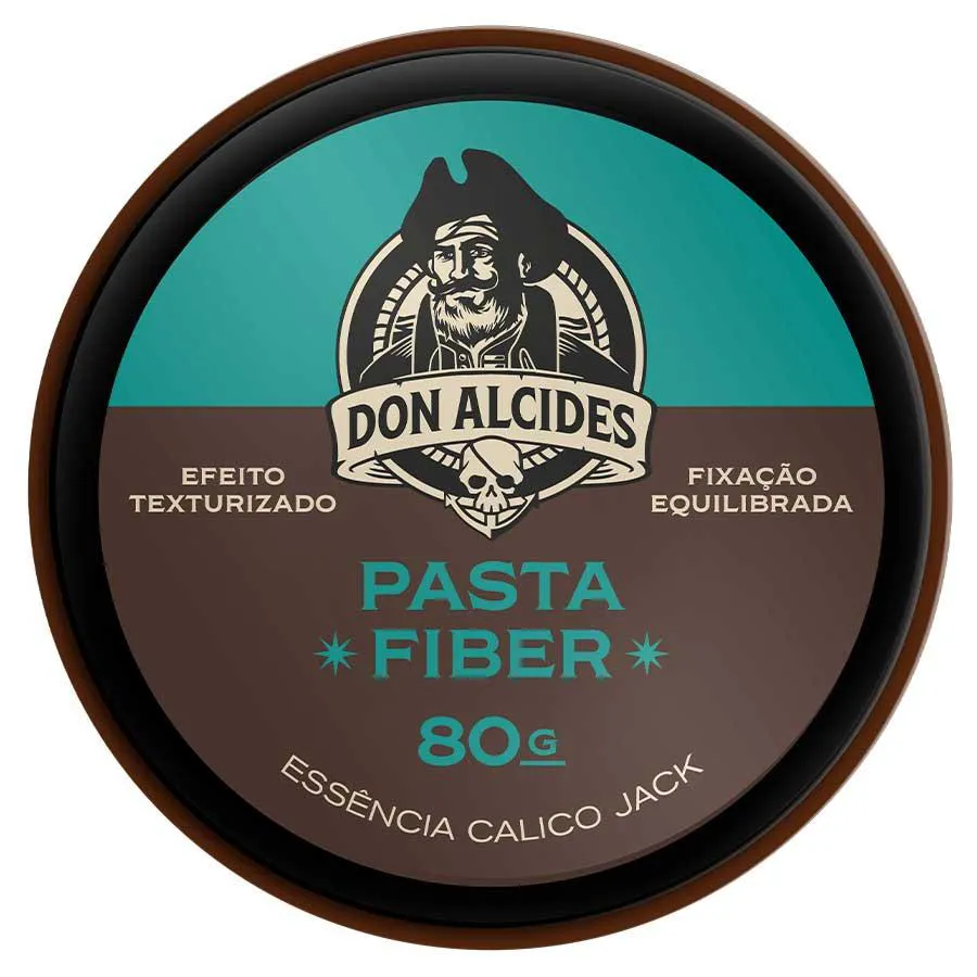 Pasta Fiber Calico Jack Pomada para Cabelo Média Fixação 80G Don Alcides