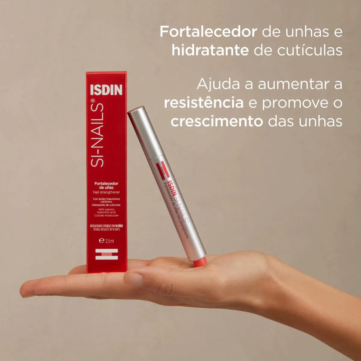 Fortalecedor de Unhas Isdin Si-Nails com 2,5ml