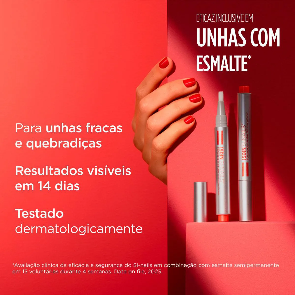 Fortalecedor de Unhas Isdin Si-Nails com 2,5ml