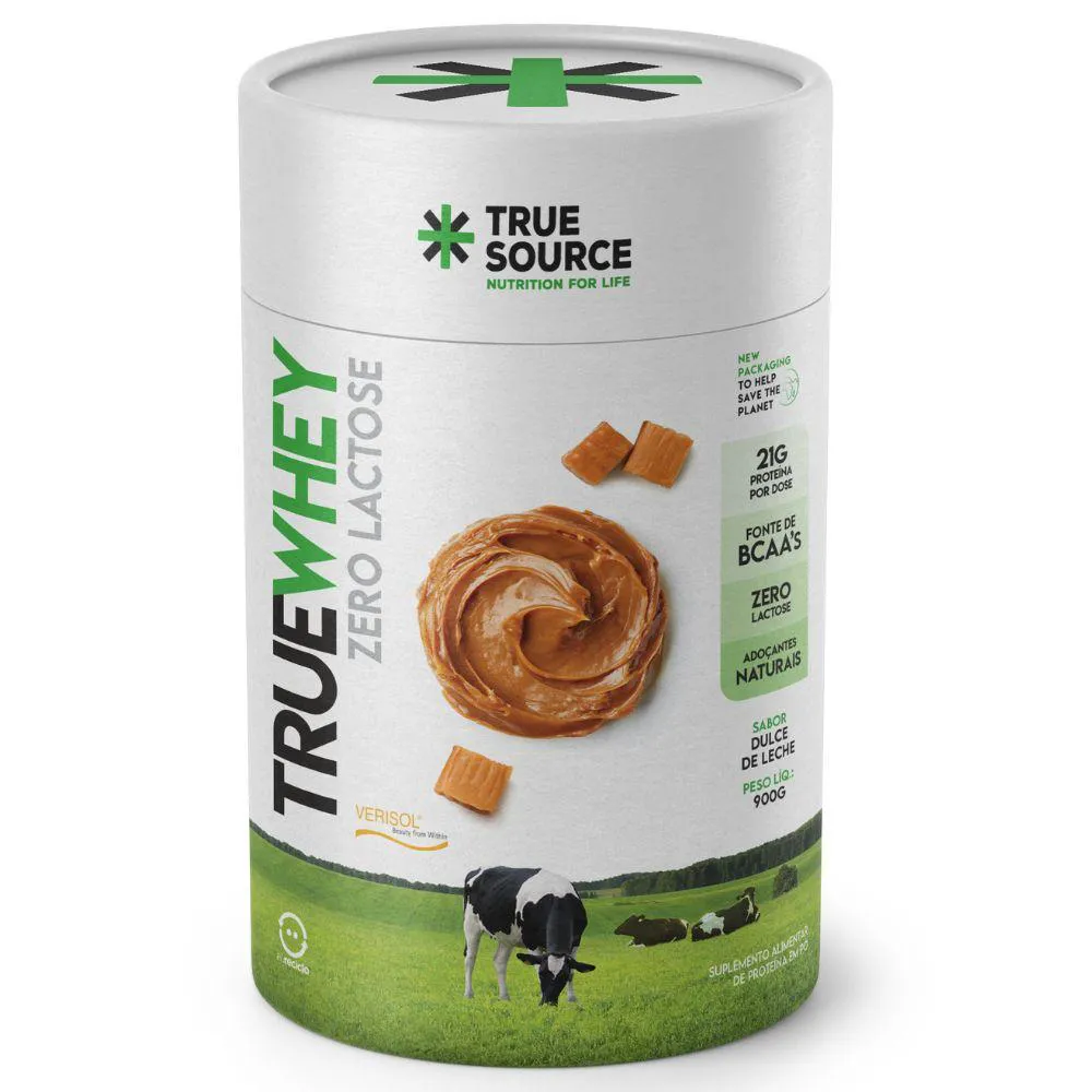 True Whey Concentrado sem Lactose Doce Leite 900g True Source