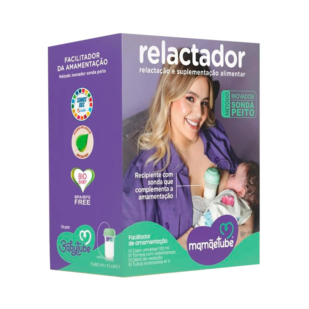Relactador Mamãetube +10 Tubos Tamanho 4 1 Unidade