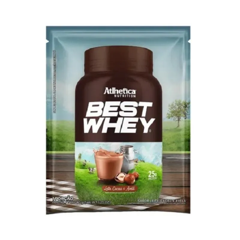 Best Whey Sachê (35g) - Sabor: Leite, Cacau e Avelã (sachê 40g)